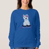 Sweatshirt Fleur de Westie (Devant)