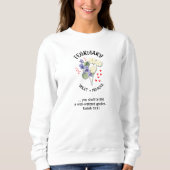 Sweatshirt Fleur du mois de naissance FÉVRIER Christian (Devant)