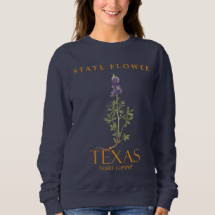 Sweatshirt Fleur du Territoire du Texas Lupinus texensis