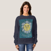 Sweatshirt Fleur et soleil - Nature (Devant entier)