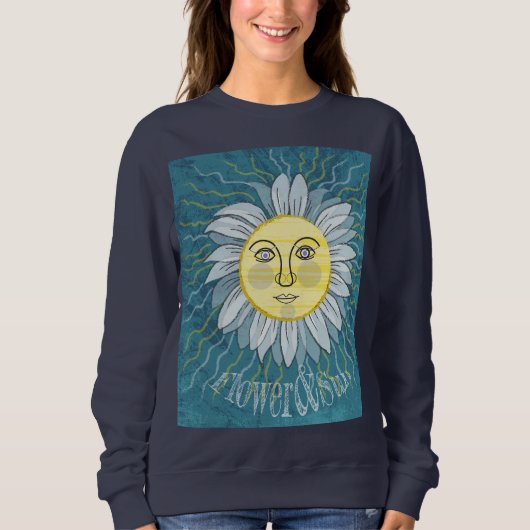 Sweatshirt Fleur et soleil - Nature (Devant)