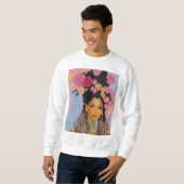 Sweatshirt Fleur Féminine Douce (Devant entier)