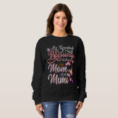 Sweatshirt Fleur Florale Mes Plus Grandes Bénédictions Appele (Devant entier)