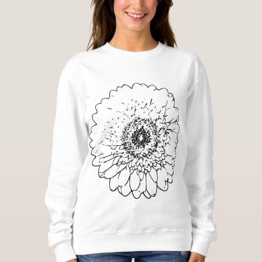 Sweatshirt Fleur naturel (Devant)