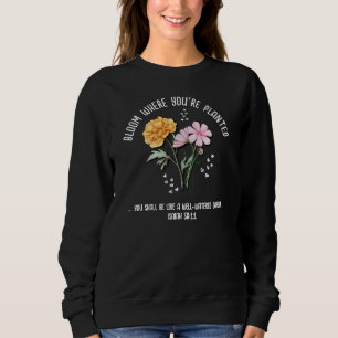 Sweatshirt Fleur où planté MARIGOLD COSMOS Mois de naissance