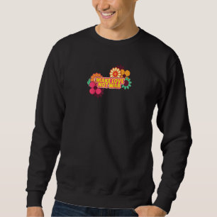 Sweatshirt Fleur Power Shirts Faire L'Amour Pas Guerre Fleur