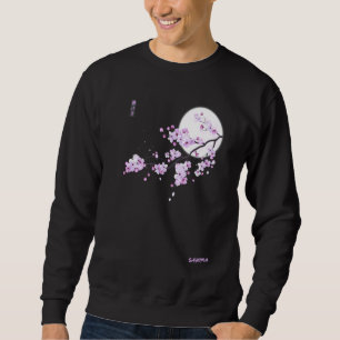 Sweatshirt Fleur Rose Fleur de Cerisier Sakura Violet Japonai