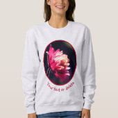 Sweatshirt Fleur Rouge Au Soleil Personnalisé (Devant)