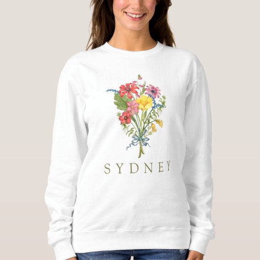 Sweatshirt Fleur sauvage (Devant)
