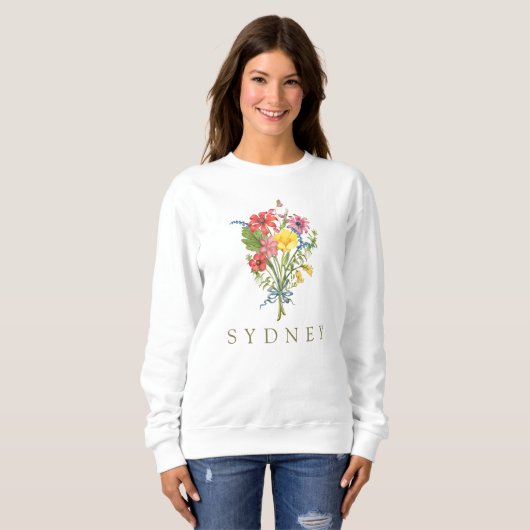 Sweatshirt Fleur sauvage (Devant entier)