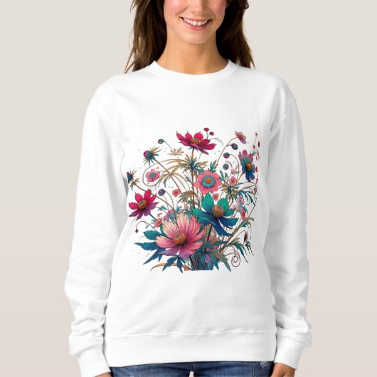 Sweatshirt Fleur sauvage (Devant)