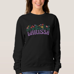 Sweatshirt Fleur sauvage Floral LARISSA Prénom Fête des Mères
