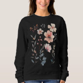 Sweatshirt Fleur Sauvage-Florale-Mignonne (Devant)
