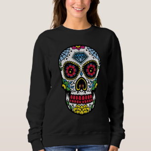 Sweatshirt Fleur Sugar Crâne Âmes Jour Muertos Jour De Mort H