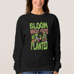 Sweatshirt Fleuron Où L'On Plante Jardin Zen Très Branché