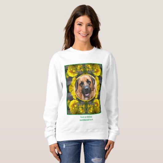 Sweatshirt Fleurs Au Soleil Créez Votre Propre Photo Pour Ani (Devant entier)