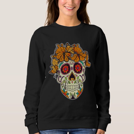 Sweatshirt Fleurs colorées de l'imagination (Devant)