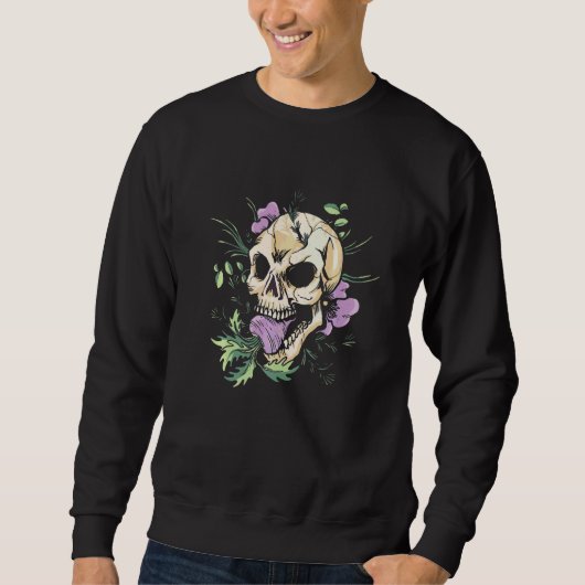 Sweatshirt Fleurs colorées de l'imagination (Devant)