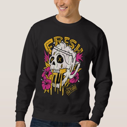 Sweatshirt Fleurs colorées de l'imagination 9 (Devant)
