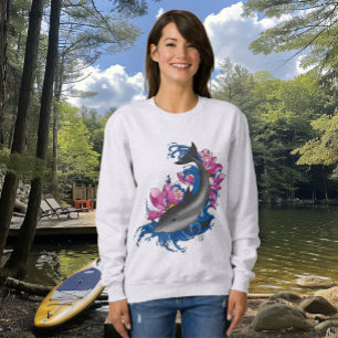 Sweatshirt Fleurs de dauphin Lotus Fleurs de cerisiers