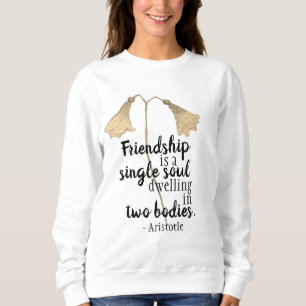 Sweatshirt Fleurs de devis d'amitié