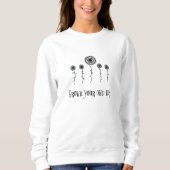 Sweatshirt Fleurs en croissance (Devant)