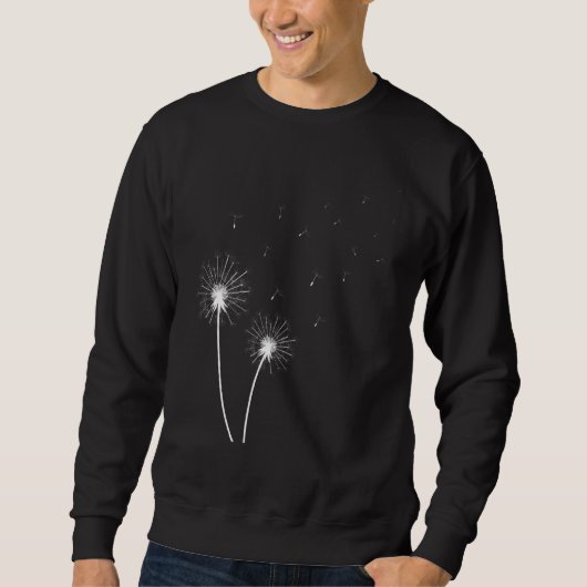 Sweatshirt Fleurs Fleurs sauvages Dandelion Windflower (Devant)