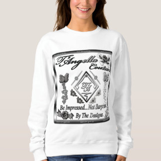 Sweatshirt fleurs noires/blanches de contraster