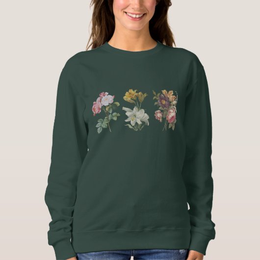 Sweatshirt Fleurs sauvages, floral, botanique, amoureux de la (Devant)