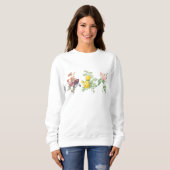 Sweatshirt Fleurs sauvages, Floral, Botanique, Fleur (Devant entier)