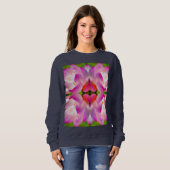Sweatshirt FLEUVE PURPLE - Art Fractal - (Devant entier)