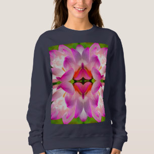 Sweatshirt FLEUVE PURPLE - Art Fractal -
