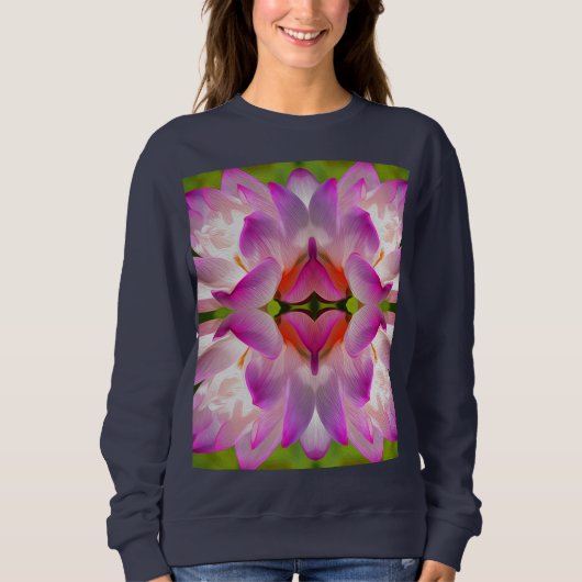 Sweatshirt FLEUVE PURPLE - Art Fractal - (Devant)
