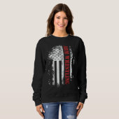 Sweatshirt Flexions de bras de drapeau de lutte de bras (Devant entier)