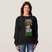 Sweatshirt Flicks Tricks Et Bâtons De Hockey Pelouse Hockey (Devant entier)
