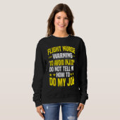 Sweatshirt Flight Nurse RN Transport Worker Aeromedicine Warn (Devant entier)