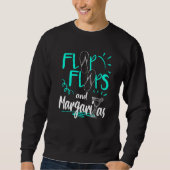 Sweatshirt Flip Flops Margaritas Summer Vacances Plage (Devant)