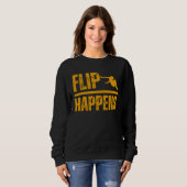 Sweatshirt Flip happens Parkour Fun Hobby Sport (Devant entier)