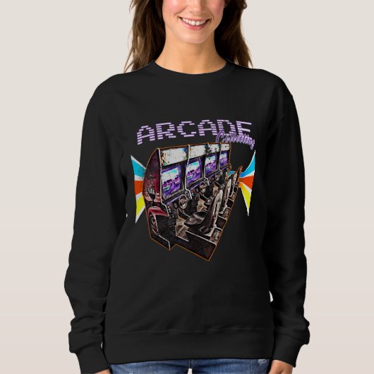 Sweatshirt Flipper Pinball Retro Gamer Arcade Machine Jeu (Devant)