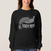 Sweatshirt Floaty Potato  Manatee Cute Sea Cow Animal (Devant)