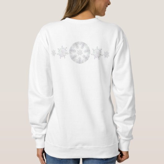 Sweatshirt flocon blanc (Dos)