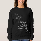 Sweatshirt Flocon de neige de Noël (Devant)