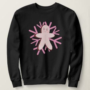 Sweatshirt Flocon de neige en pain d'épices adorable Noël Hiv