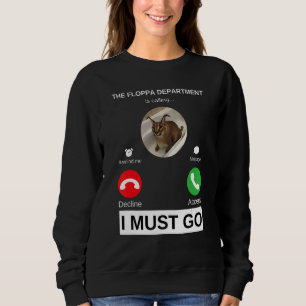 Sweatshirt Floppa Department appelle Caracal Cat Meme