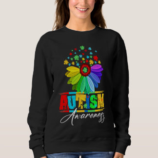 Sweatshirt Floral Autism Awareness Daisy Flower For Men Women