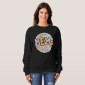 Sweatshirt Floral Boho style mème meilleur mème jamais la fêt (Devant entier)