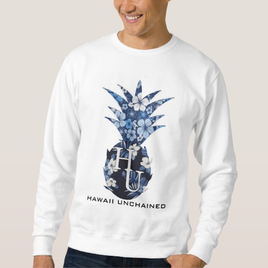 Sweatshirt floral de Crewneck de logo (Devant)