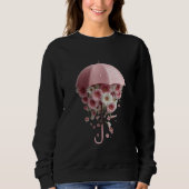 Sweatshirt Floral Downpour Bloomfall Sheltered by Spring Wher (Devant)