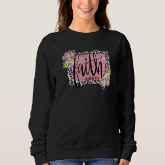 Sweatshirt Floral Faith Bible Verse Christian Western Religio
