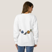 Sweatshirt Floral folk coloré et oiseaux (Dos entier)